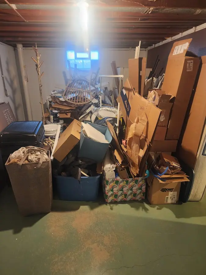 Roll-off dumpster container at job site for Cleanout Dumpster Rental in Helena Valley Northeast